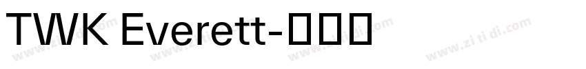 TWK Everett字体转换 TWK Everett字体转换